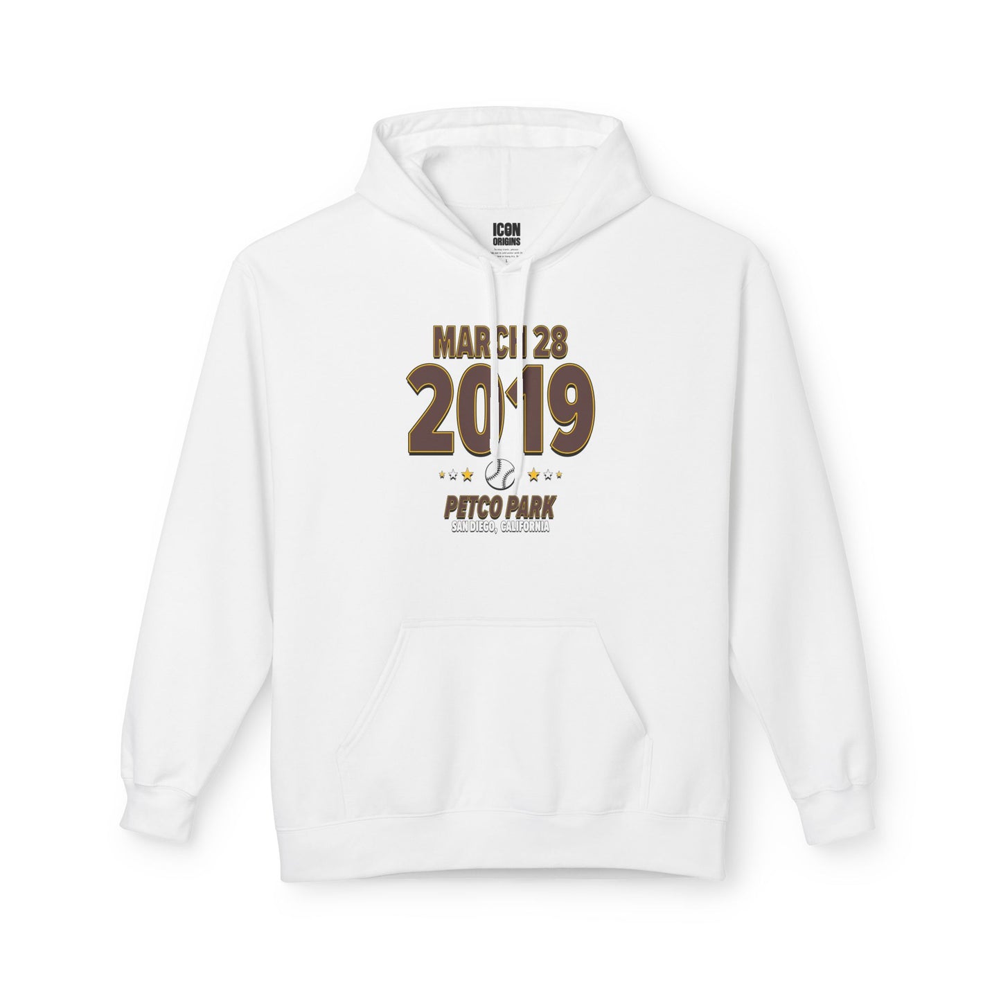 San Diego Baseball – March 28, 2019 – Hoodie (Black & White)