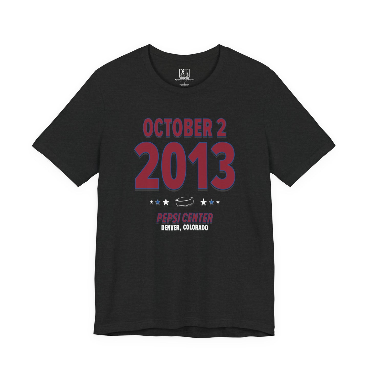 Colorado Hockey – October 2, 2013 – Origin Tee (Black & White)