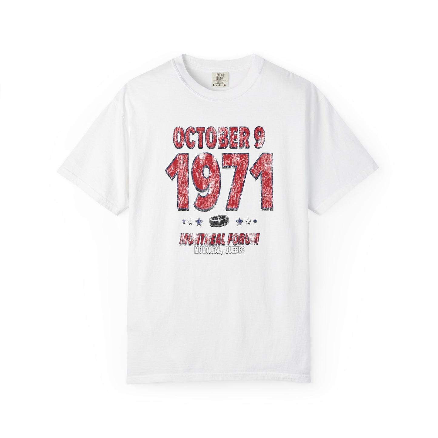 Montreal Hockey – October 9, 1971 – Comfort Colors (Black & White)