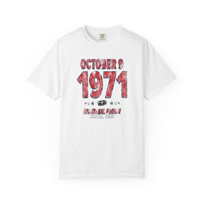 Montreal Hockey – October 9, 1971 – Comfort Colors (Black & White)