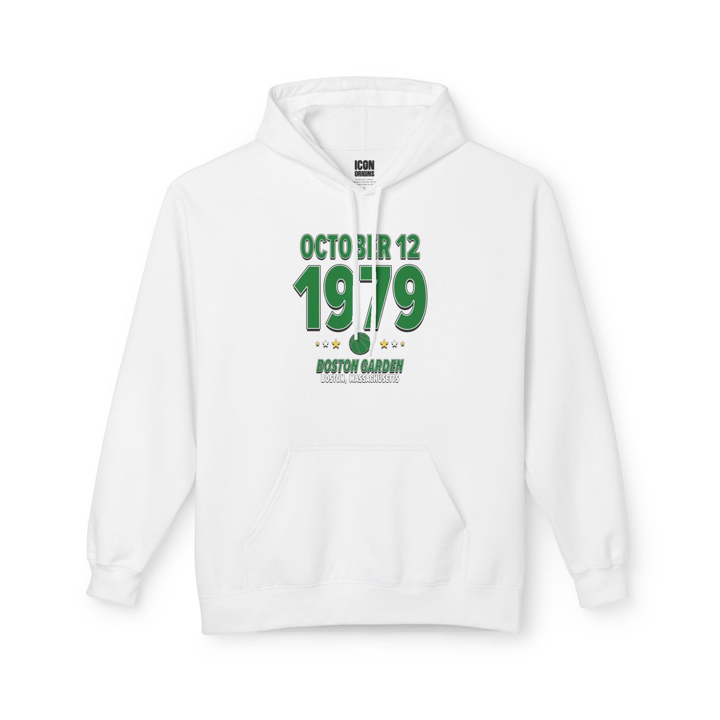 Boston Basketball – October 12, 1979 – Hoodie (Black & White)