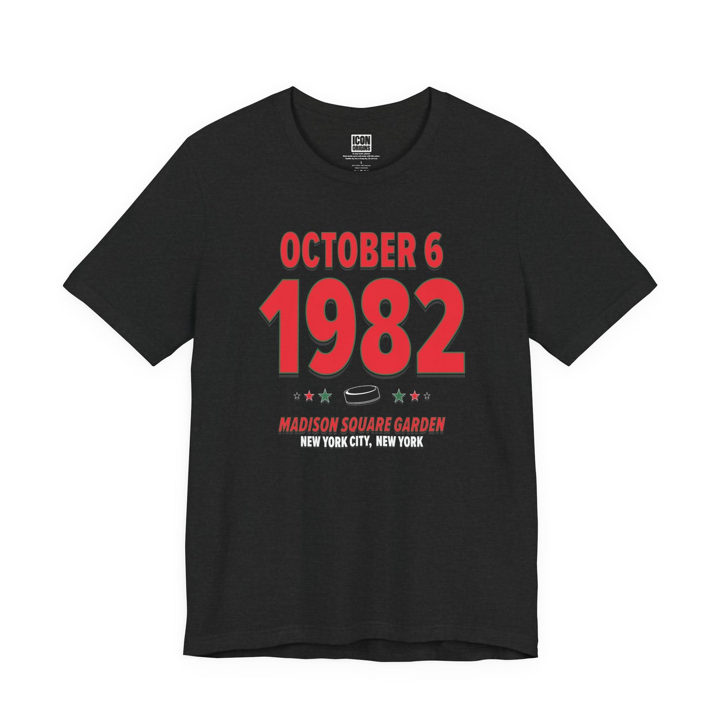 New Jersey Hockey – October 6, 1982 – Origin Tee (Black & White)