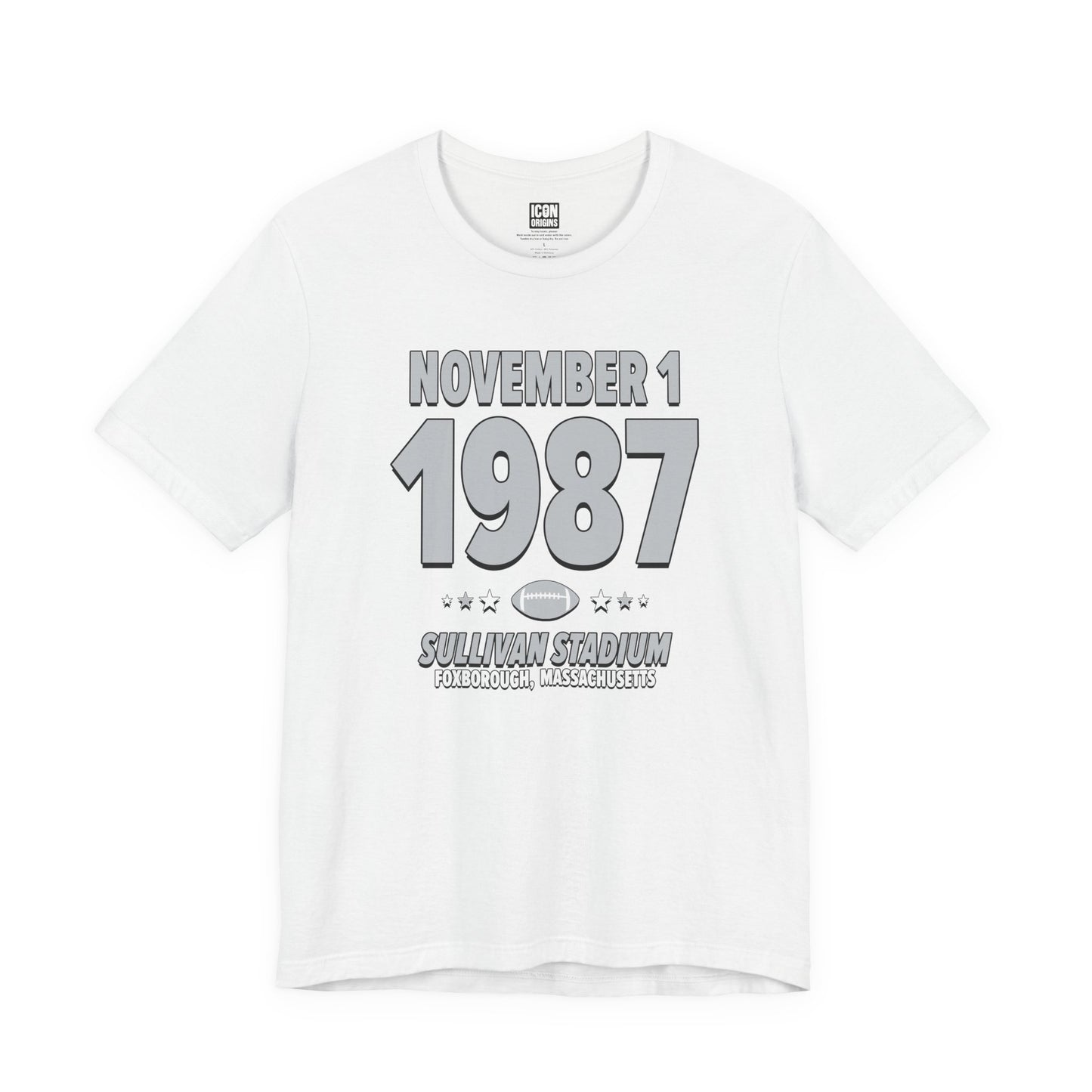 Los Angeles Football – November 1, 1987 – Origin Tee (Black & White)