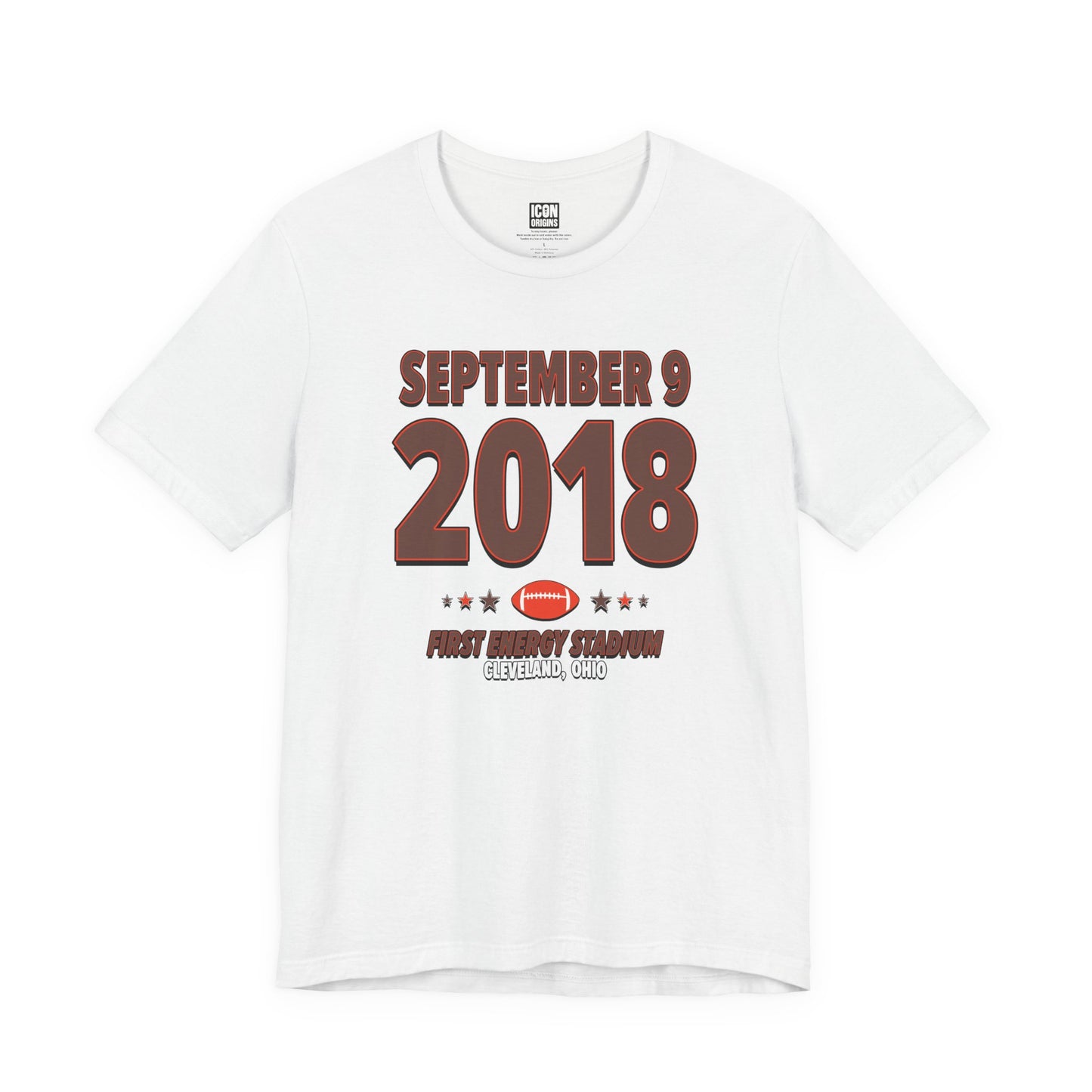 Cleveland Football – September 9, 2018 – Origin Tee (Black & White)