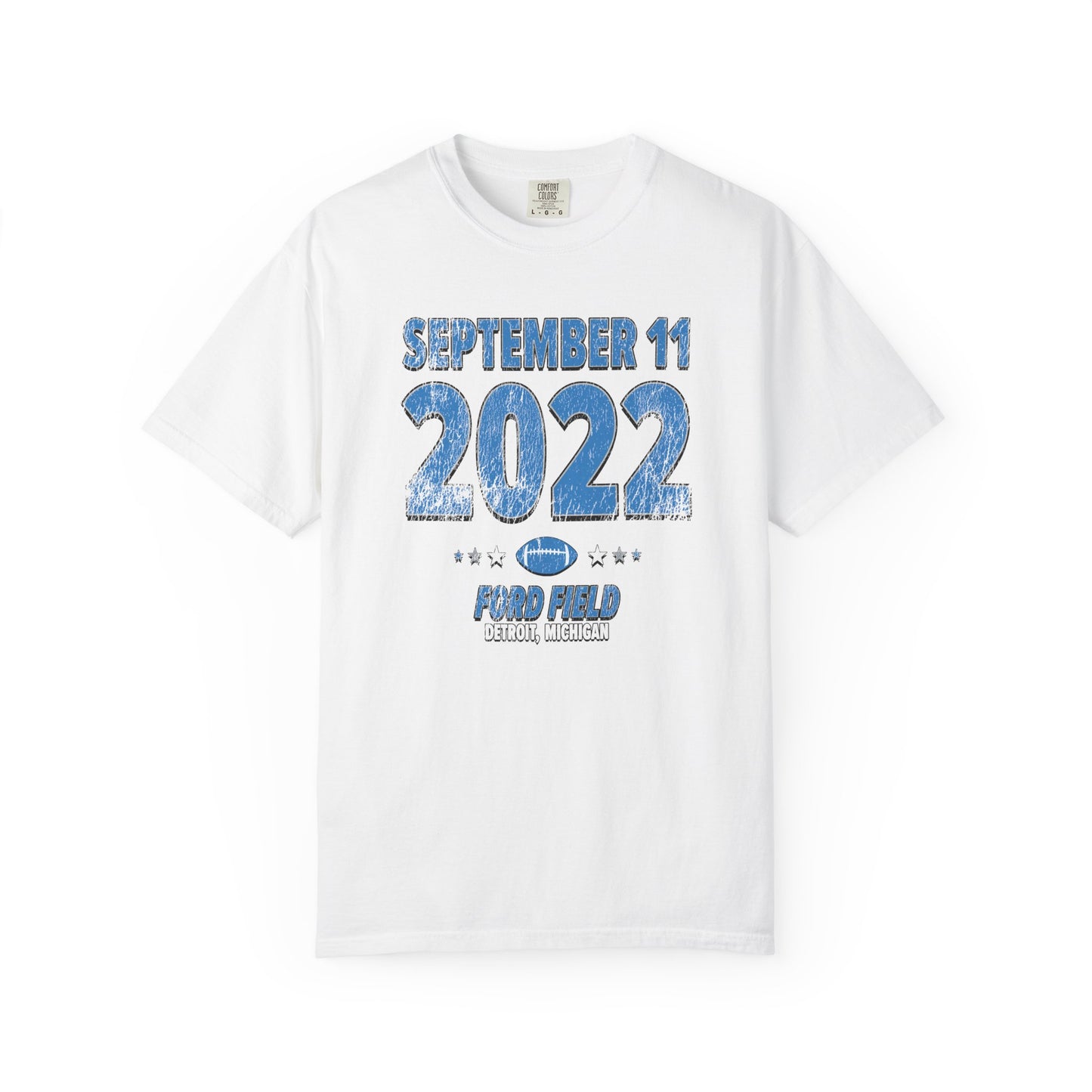 Detroit Football – September 11, 2022 – Comfort Colors (Black & White)