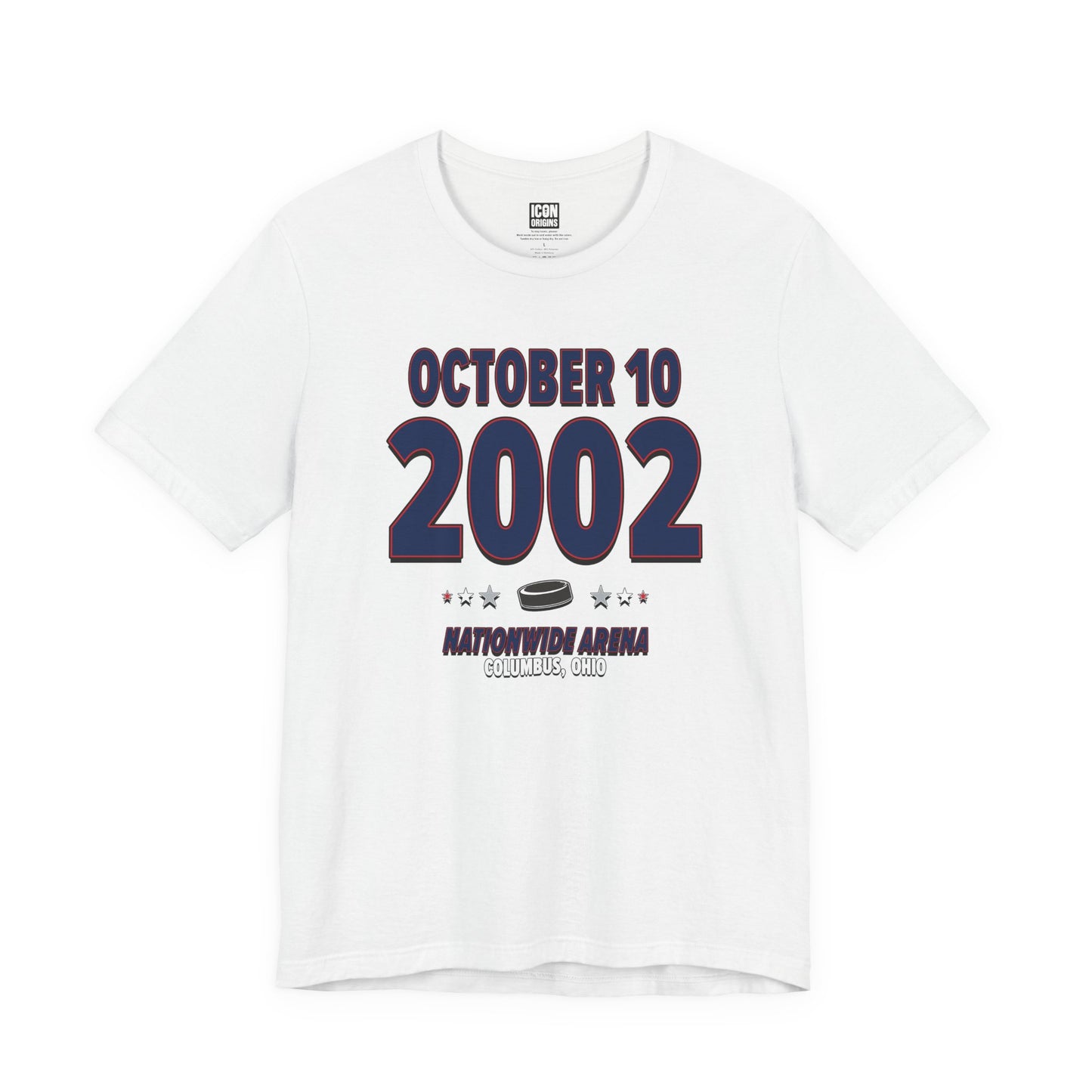Columbus Hockey – October 10, 2002 – Origin Tee (Black & White)
