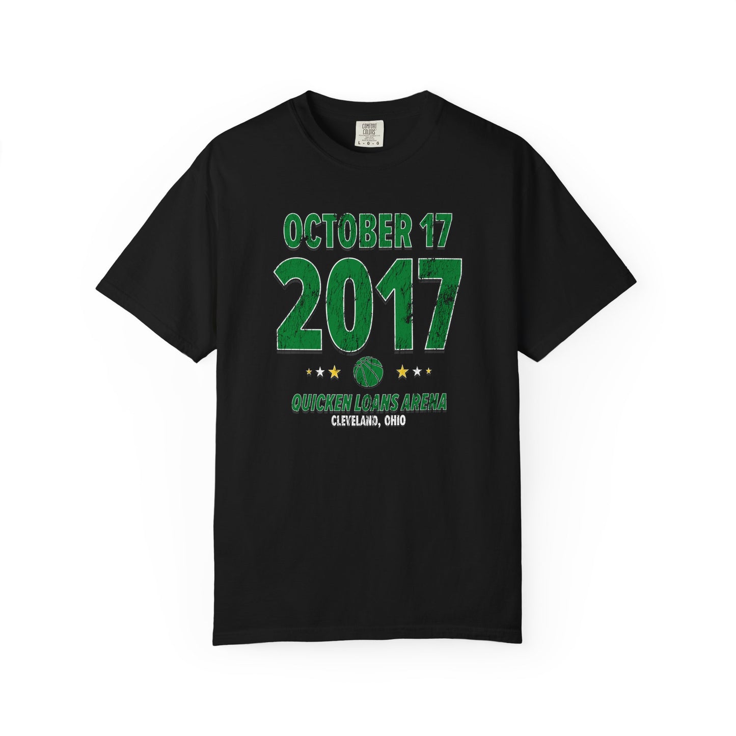 Boston Basketball – October 17, 2017 – Comfort Colors (Black & White)