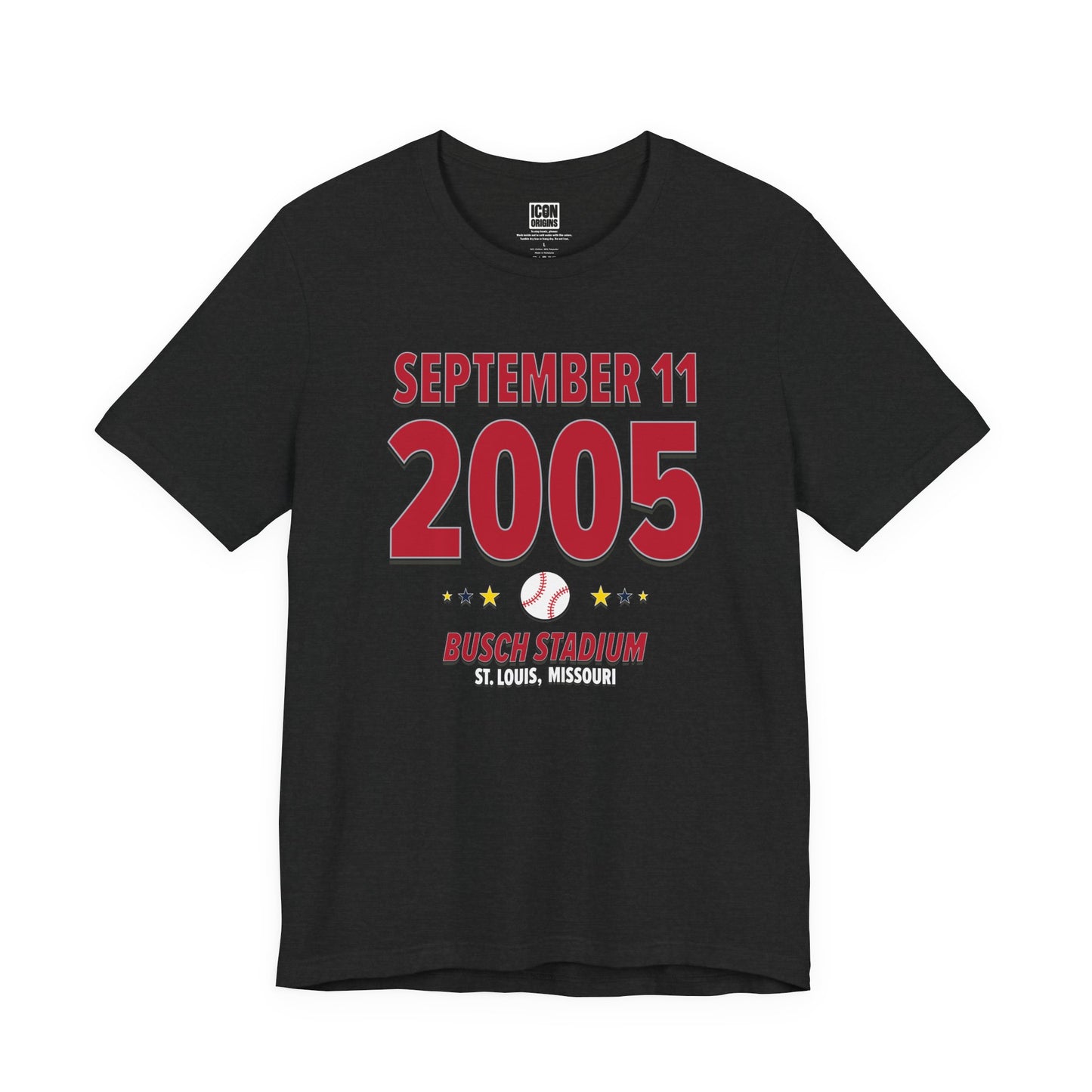 St. Louis Baseball – September 11, 2005 – Origin Tee (Black & White)