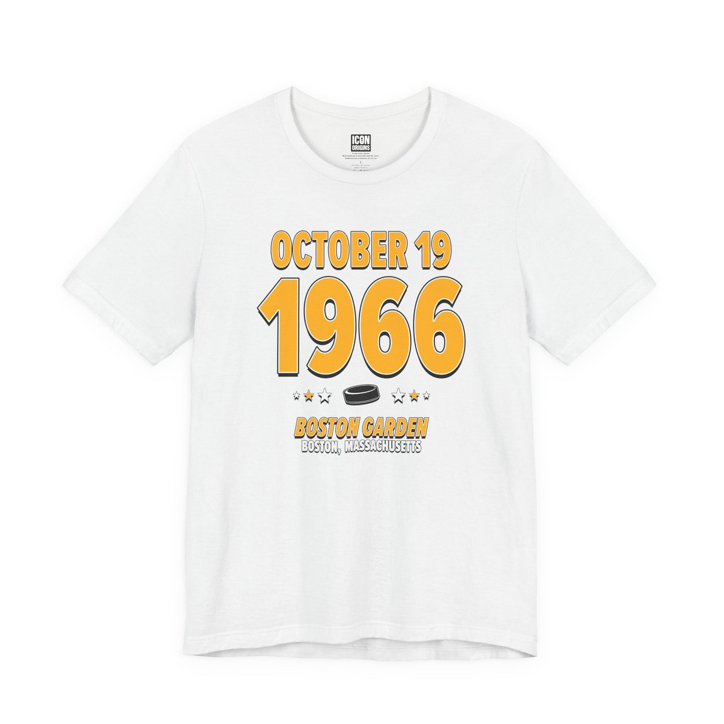 Boston Hockey – October 19, 1966 – Origin Tee (Black & White)