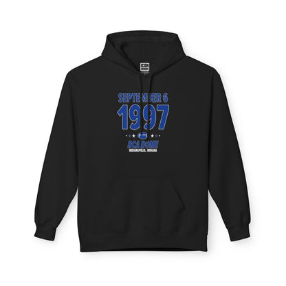 Indianapolis Football – September 6, 1997 – Hoodie (Black & White)