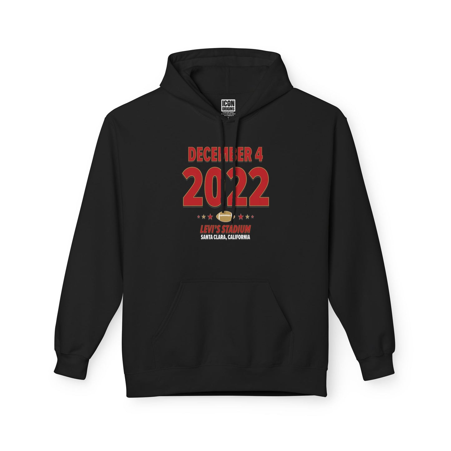 San Francisco Football – December 4, 2022 – Hoodie (Black & White)