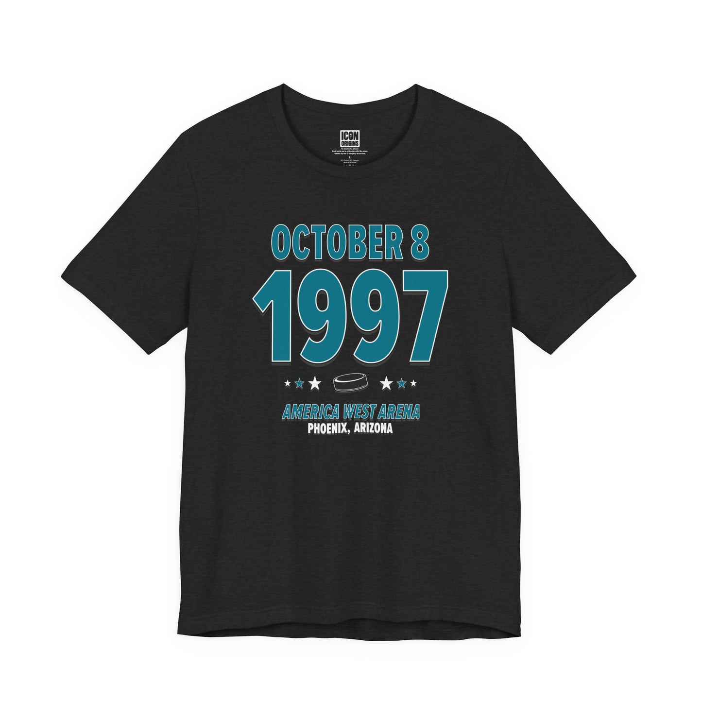 San Jose Hockey – October 8, 1997 – Origin Tee (Black & White)