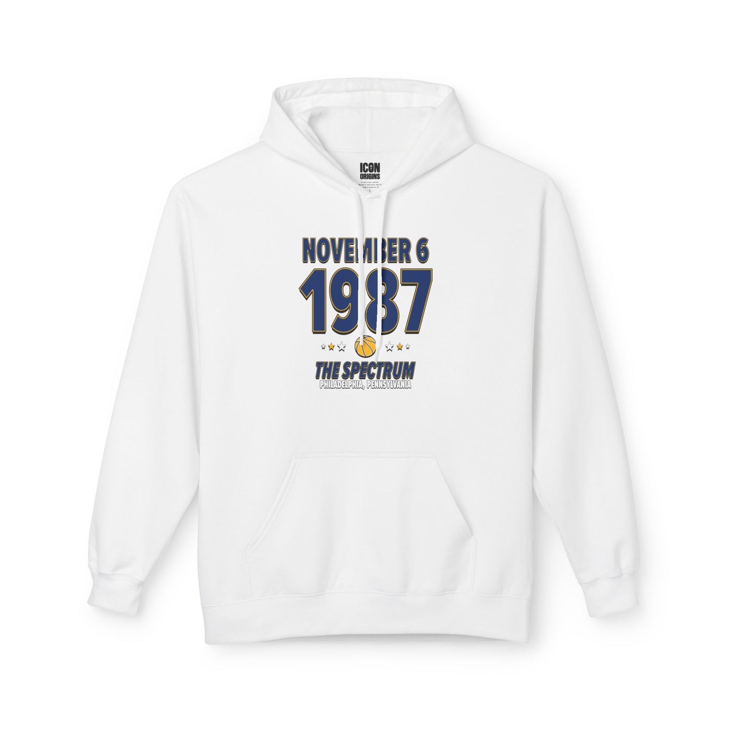 Indiana Basketball – November 6, 1987 – Hoodie (Black & White)