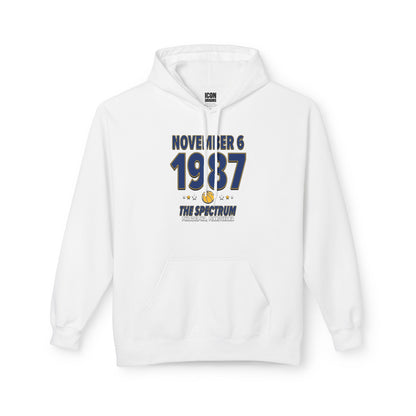 Indiana Basketball – November 6, 1987 – Hoodie (Black & White)
