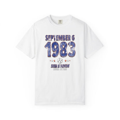 New York Baseball – September 6, 1983 – Comfort Colors (Black & White)
