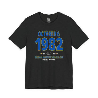 Buffalo Hockey – October 6, 1982 – Origin Tee (Black & White)