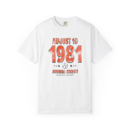 Baltimore Baseball – August 10, 1981 – Comfort Colors (Black & White)