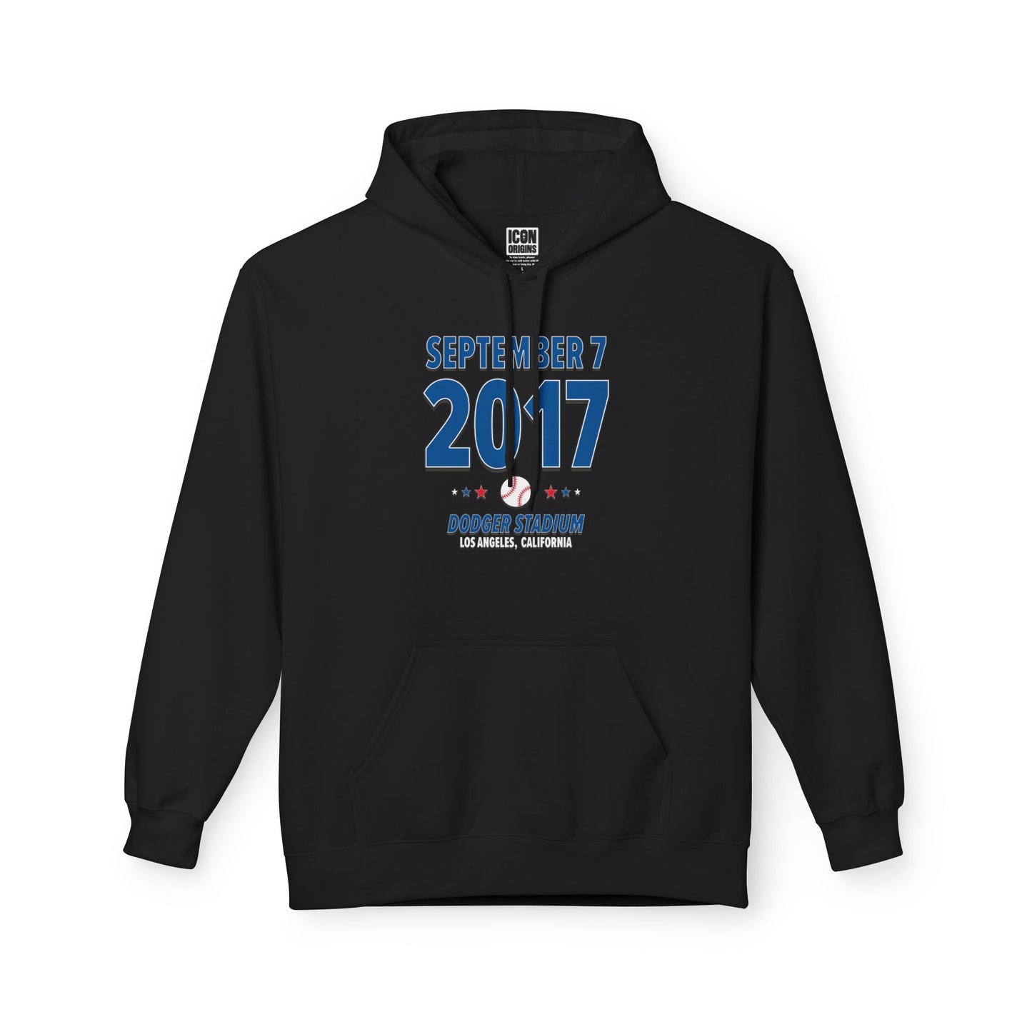 Los Angeles Baseball – September 7, 2017 – Hoodie (Black & White)