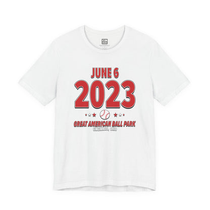 Cincinnati Baseball – June 6, 2023 – Origin Tee (Black & White)