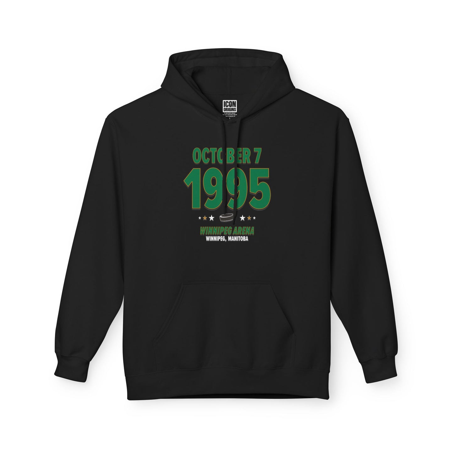 Dallas Hockey – October 7, 1995 – Hoodie (Black & White)