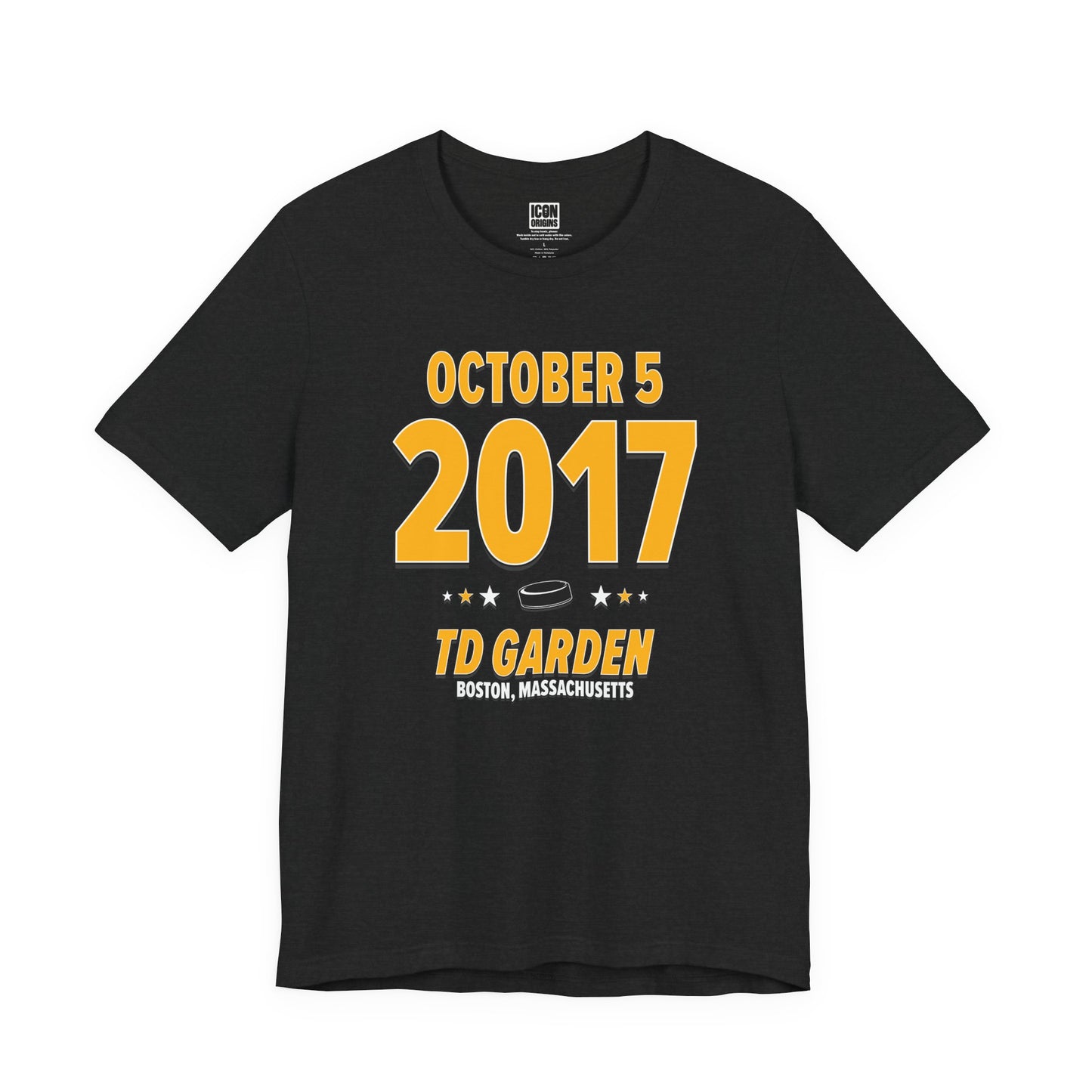 Boston Hockey – October 5, 2017 – Origin Tee (Black & White)