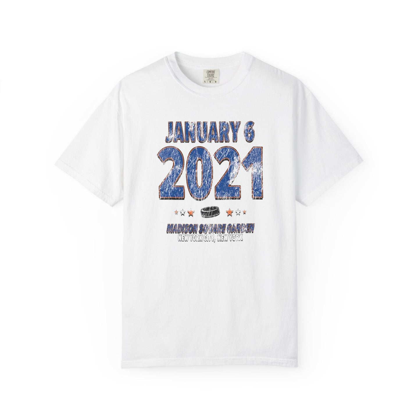 New York Hockey – January 6, 2021 – Comfort Colors (Black & White)