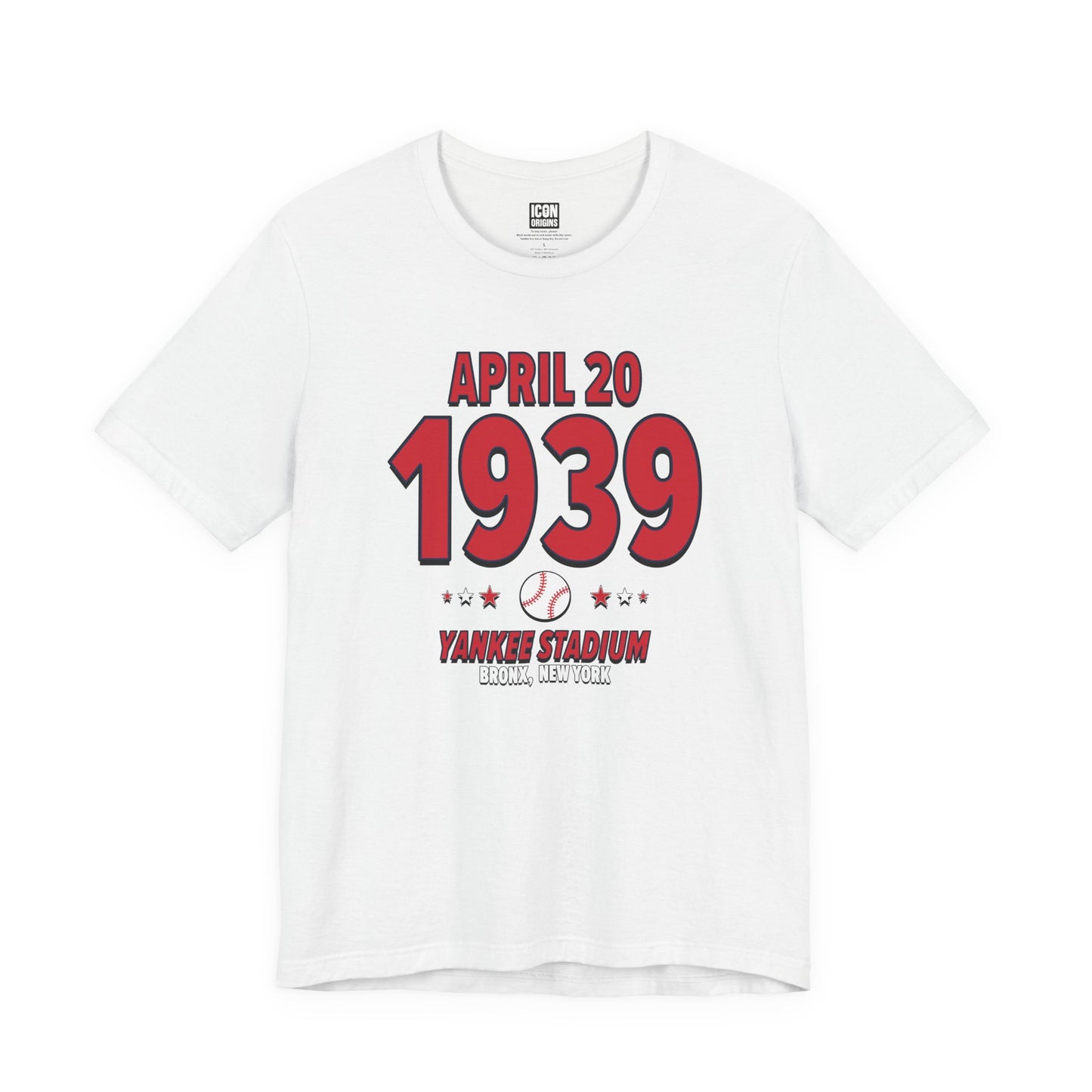Boston Baseball – April 20, 1939 – Origin Tee (Black & White)