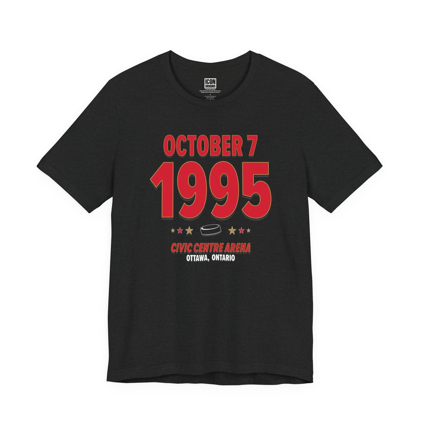 Ottawa Hockey – October 7, 1995 – Origin Tee (Black & White)