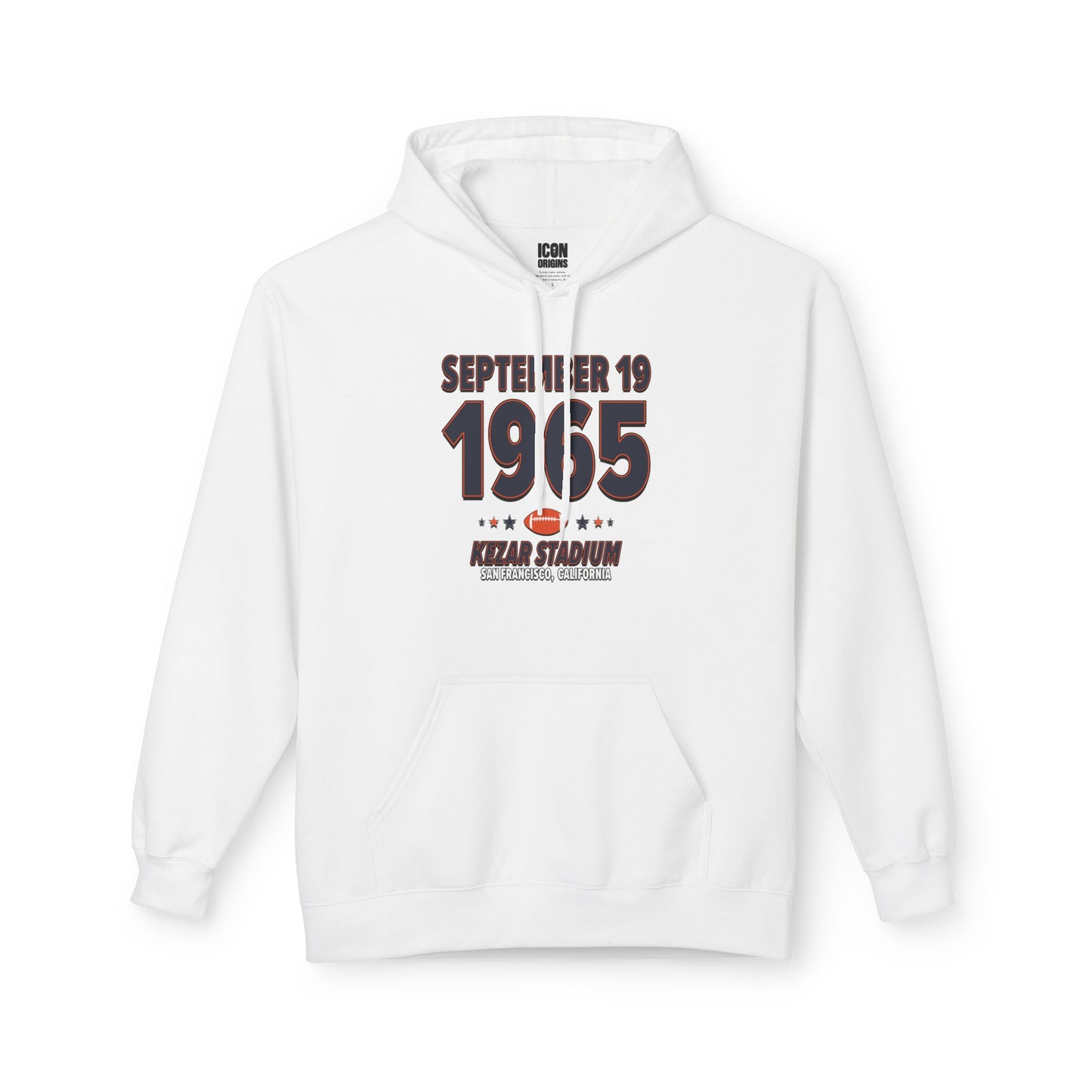 Chicago Football – September 19, 1965 – Hoodie (Black & White)