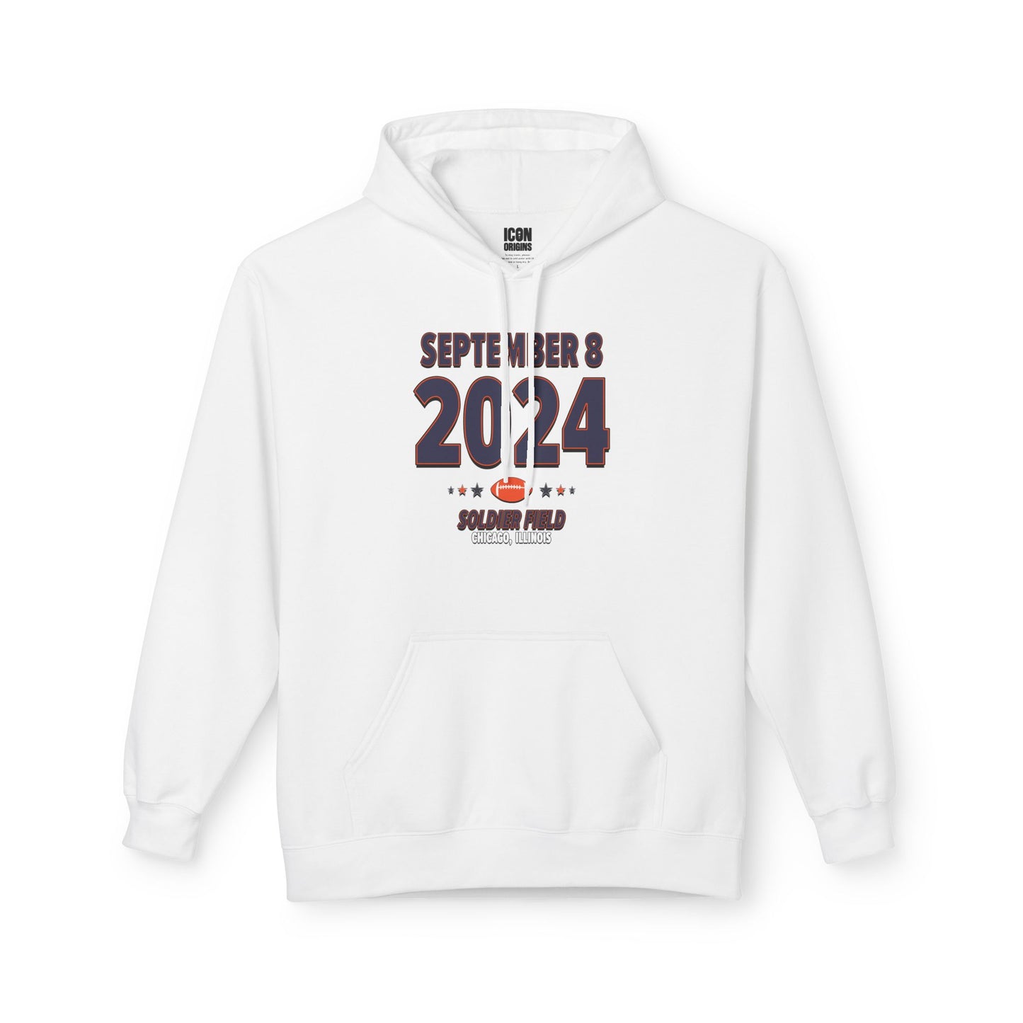 Chicago Football – September 8, 2024 – Hoodie (Black & White)