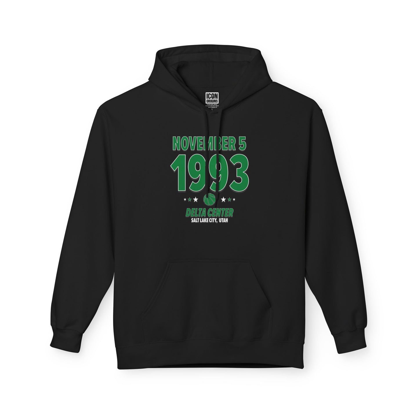 Dallas Basketball – November 5, 1993 – Hoodie (Black & White)