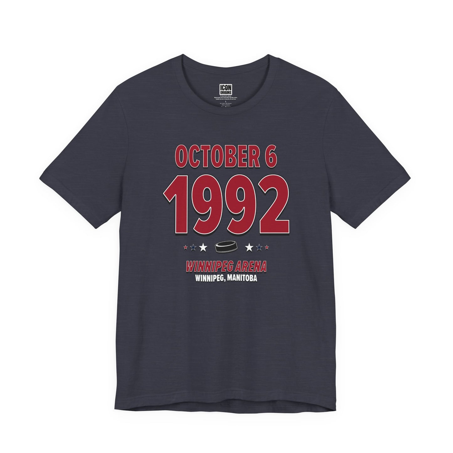 Winnipeg Hockey – October 6, 1992 – Origin Tee
