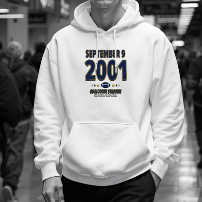 San Diego Football – September 9, 2001 – Hoodie (Black & White)