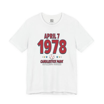 St. Louis Baseball – April 7, 1978 – Origin Tee (Black & White)