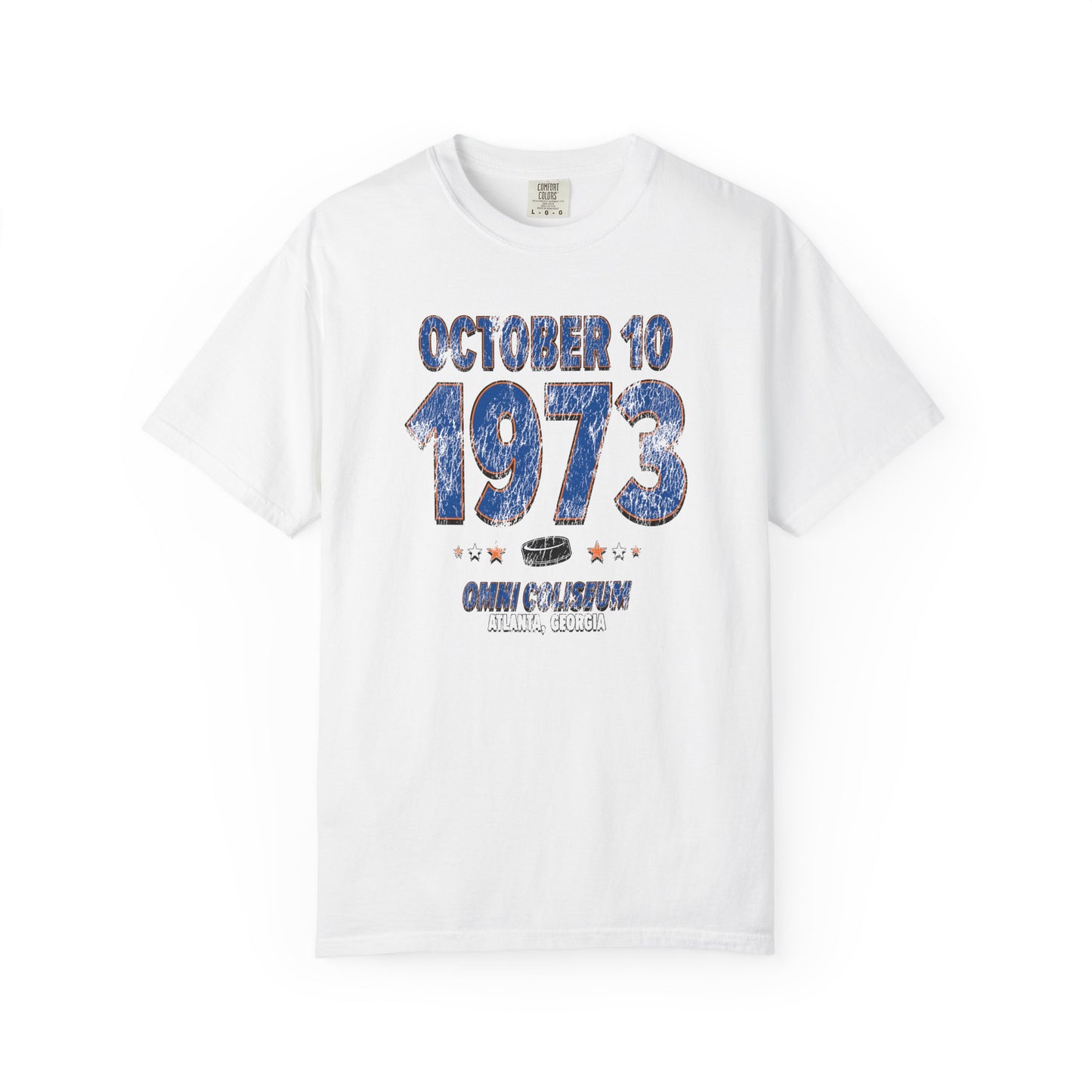 New York Hockey – October 10, 1973 – Comfort Colors (Black & White)