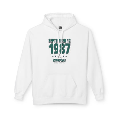 Seattle Baseball – September 12, 1987 – Hoodie (Black & White)