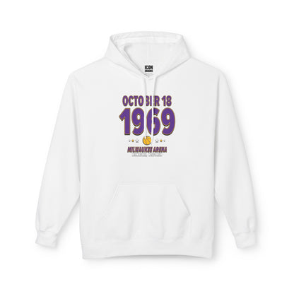 Los Angeles Basketball – October 18, 1969 – Hoodie (Black & White)