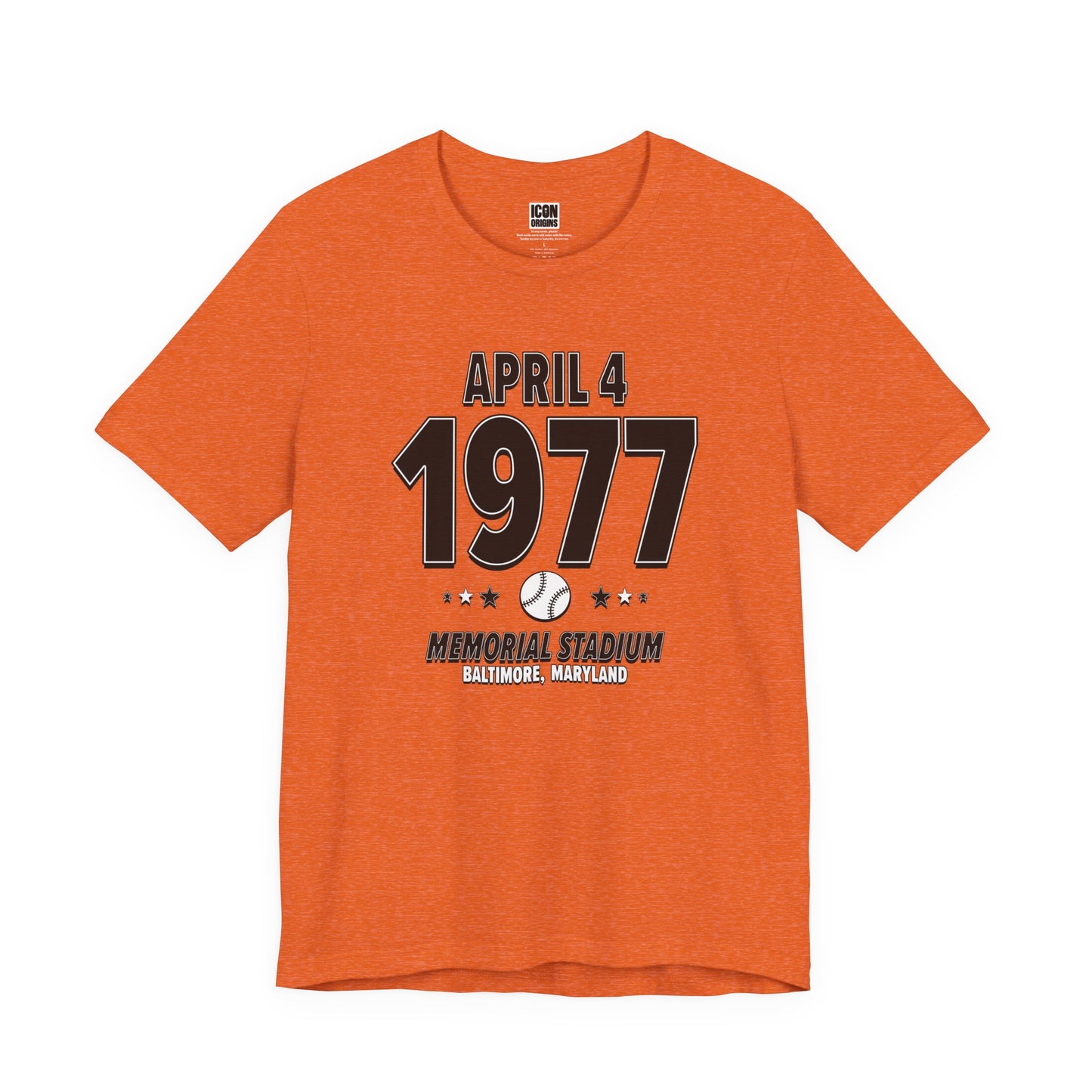 Baltimore Baseball – April 7, 1977 – Origin Tee