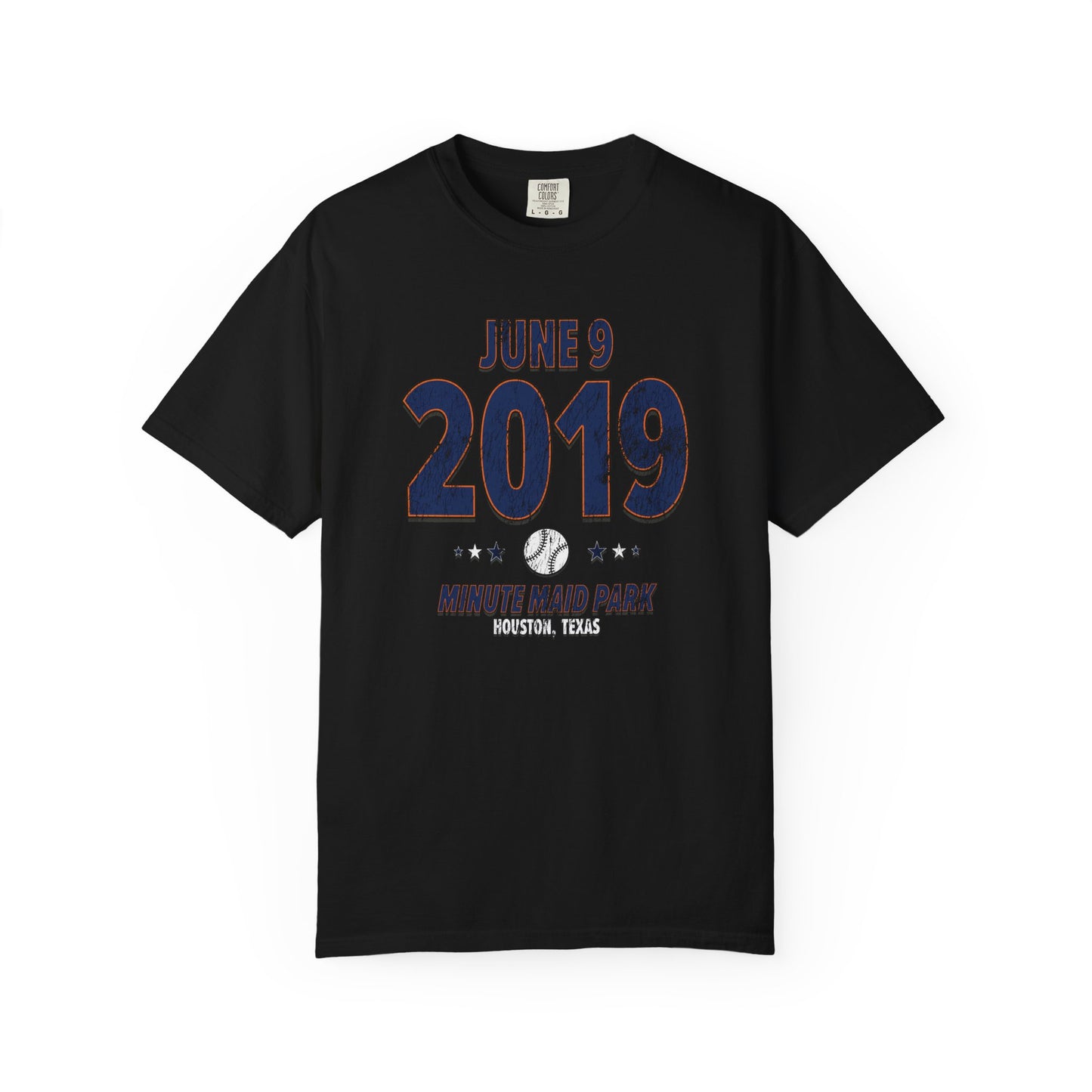 Houston Baseball – June 9, 2019 – Comfort Colors (Black & White)