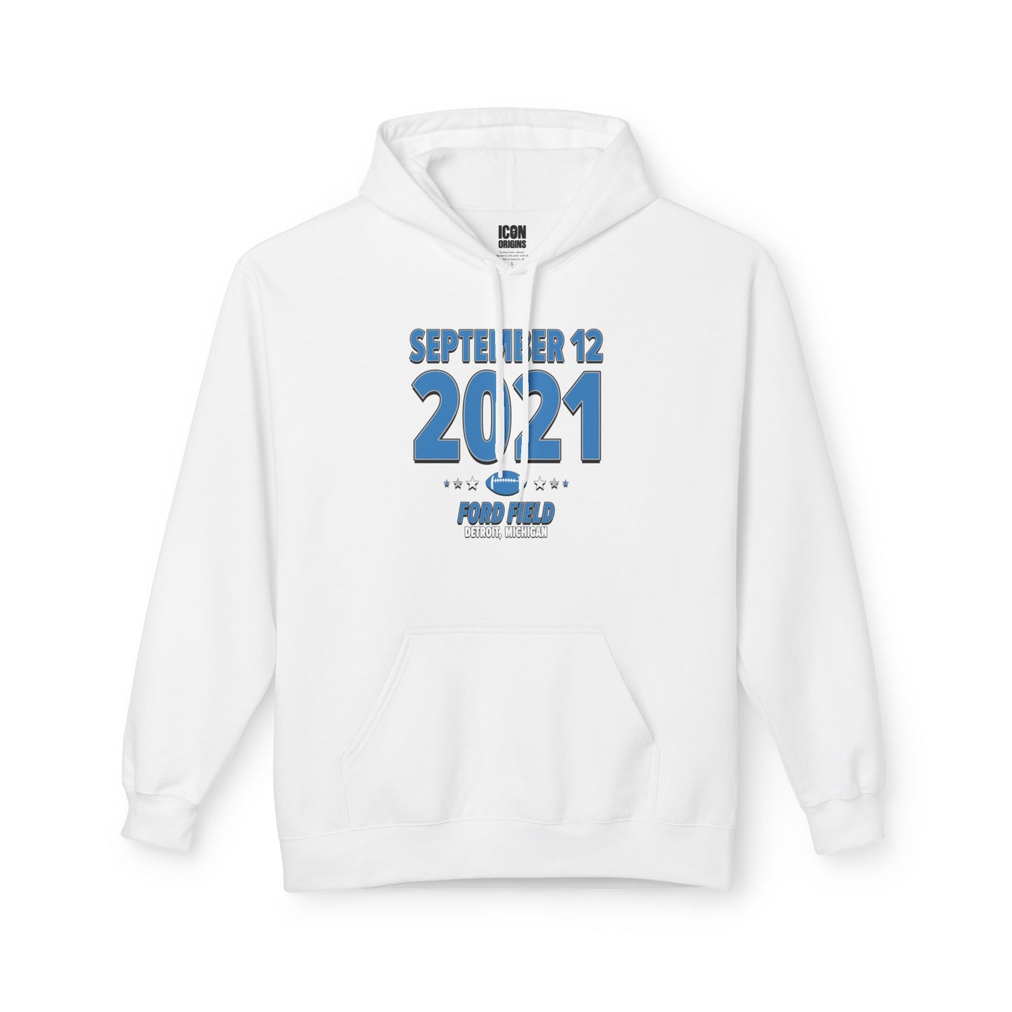Detroit Football – September 12, 2021 – Hoodie (Black & White)