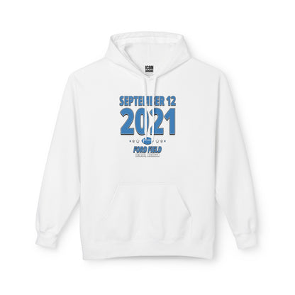 Detroit Football – September 12, 2021 – Hoodie (Black & White)