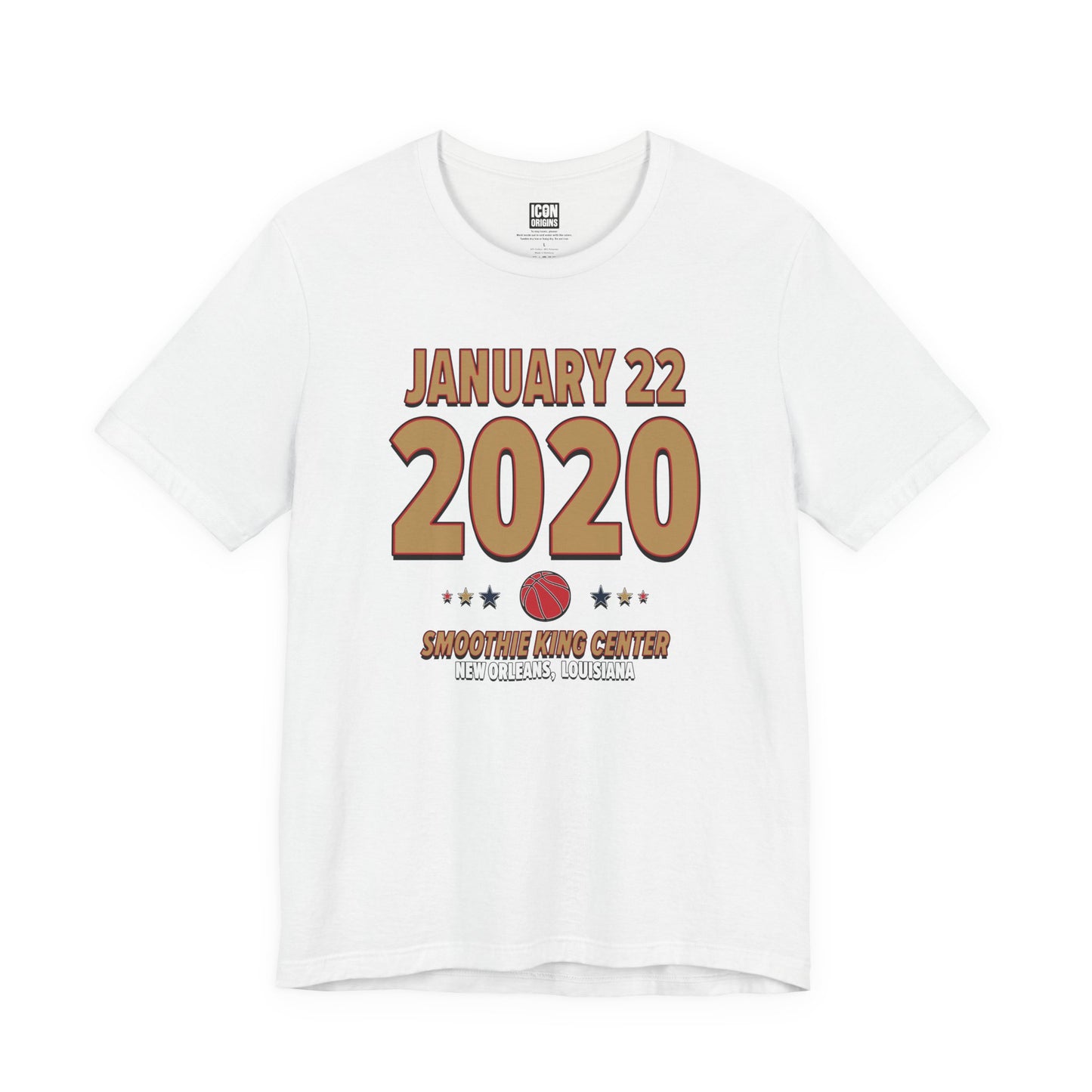 New Orleans Basketball – January 22, 2020 – Origin Tee (Black & White)