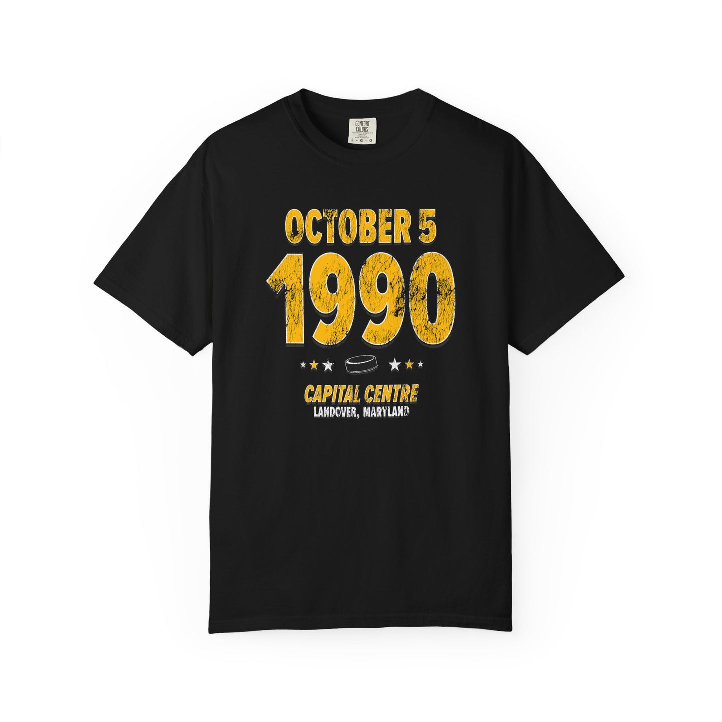 Pittsburgh Hockey – October 5, 1990 – Comfort Colors (Black & White)