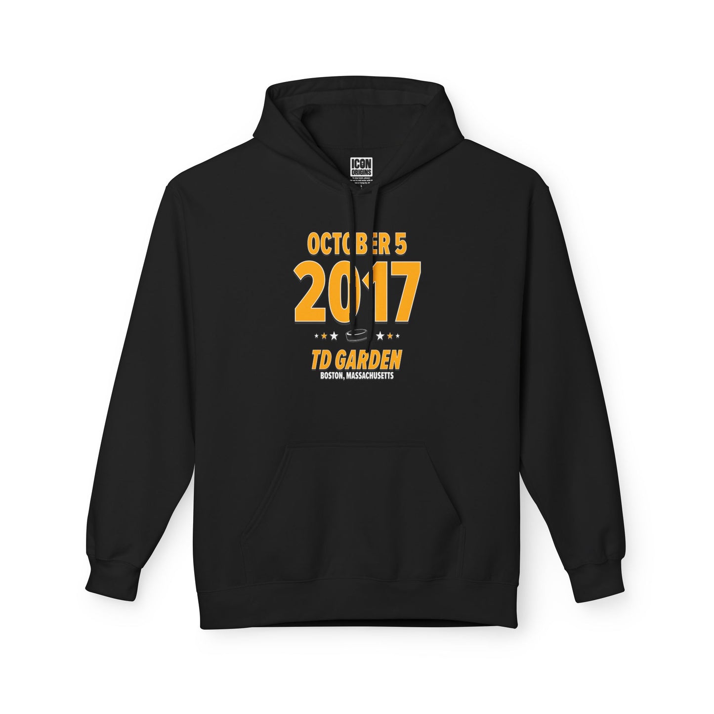 Boston Hockey – October 5, 2017 – Hoodie (Black & White)
