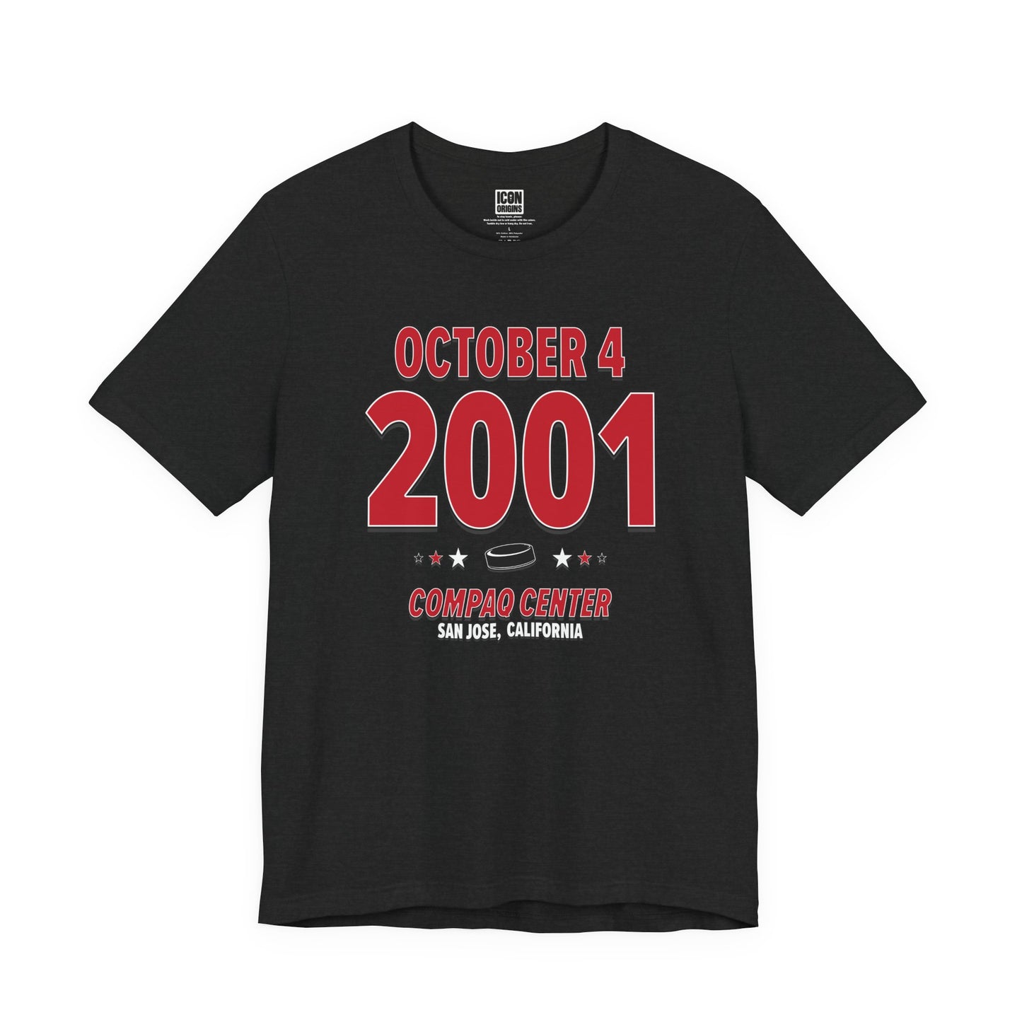 Detroit Hockey – October 4, 2001 – Origin Tee (Black & White)
