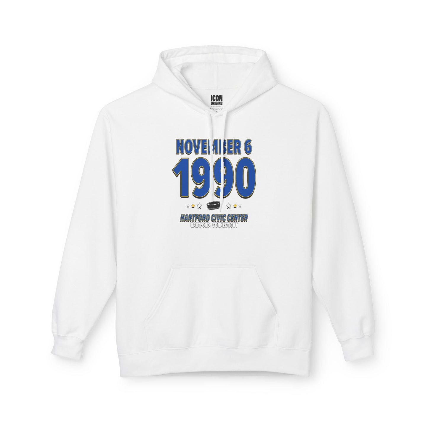 Buffalo Hockey – November 6, 1990 – Hoodie (Black & White)