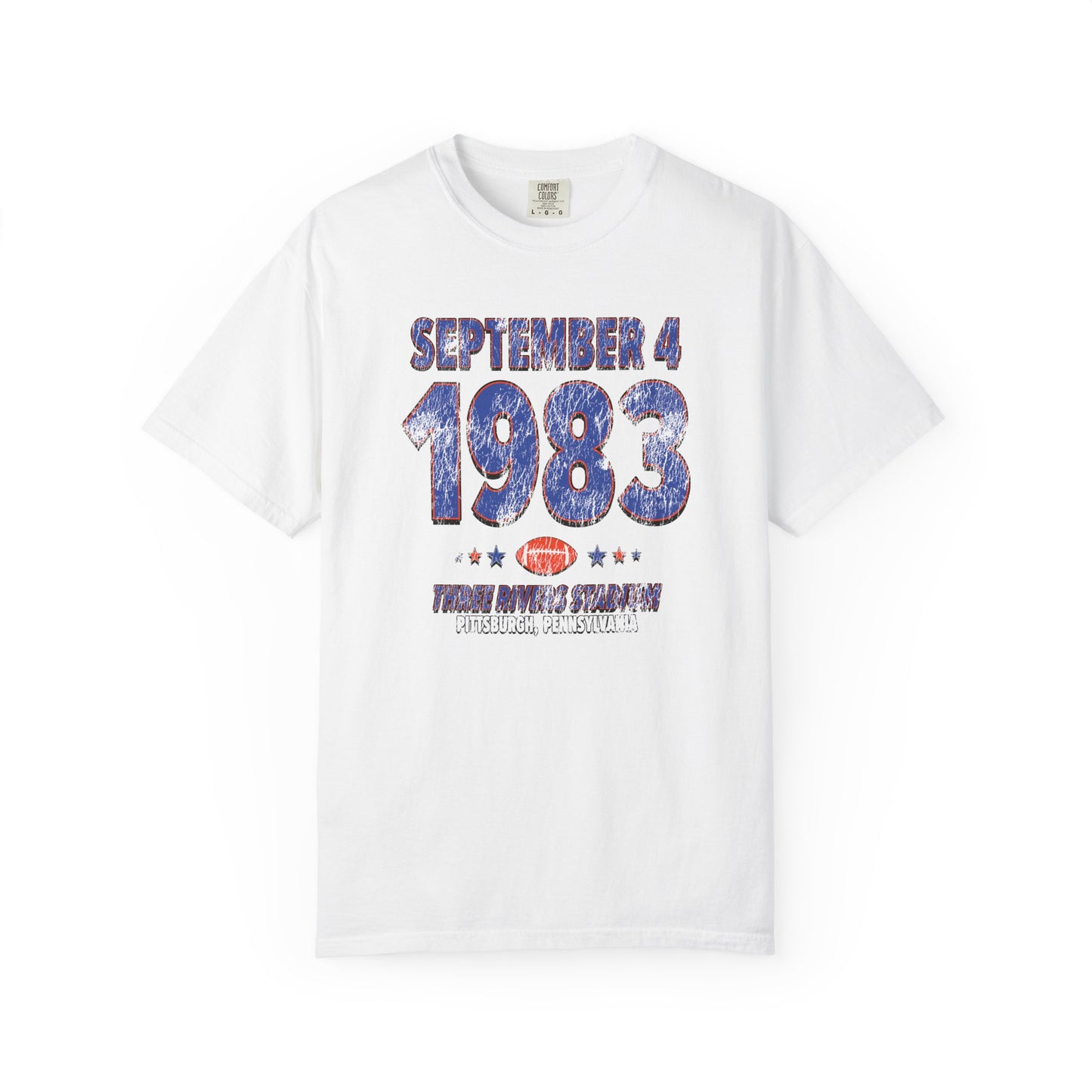 Denver Football – September 4, 1983 – Comfort Colors (Black & White)