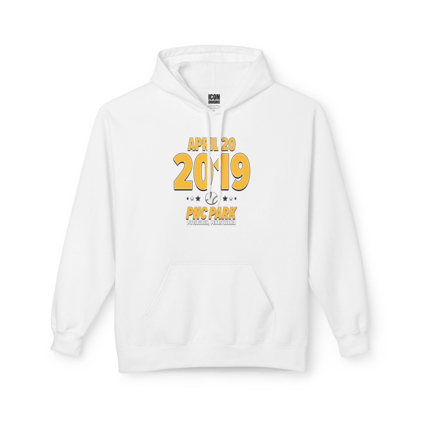 Pittsburgh Baseball – April 20, 2019 – Hoodie (Black & White)