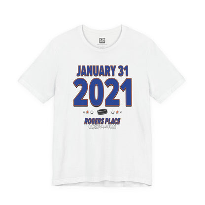 Edmonton Hockey – January 31, 2021 – Origin Tee (Black & White)