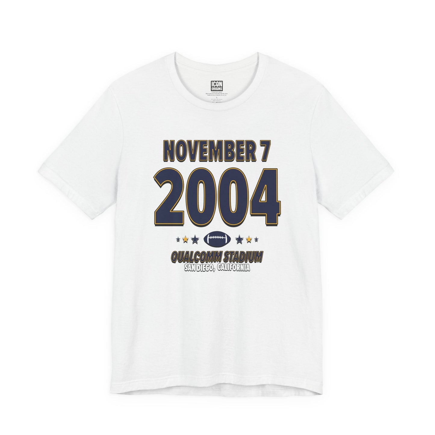 San Diego Football – November 7, 2004 – Origin Tee (Black & White)